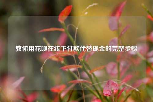 教你用花呗在线下付款代替现金的完整步骤